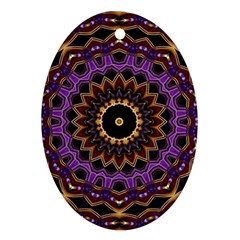 Smoke Art (18) Oval Ornament (two Sides)