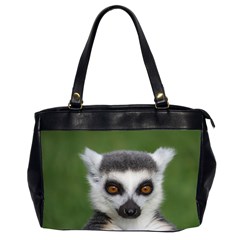 Ring Tailed Lemur Oversize Office Handbag (two Sides) by smokeart