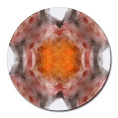 Seamless Background Fractal 8  Mouse Pad (round) by hlehnerer