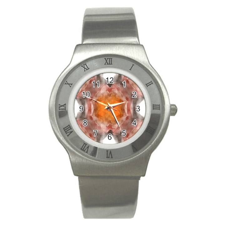 Seamless Background Fractal Stainless Steel Watch (Unisex)