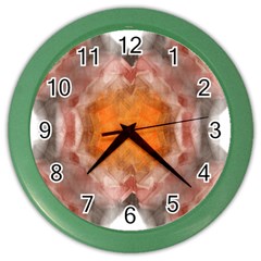 Seamless Background Fractal Wall Clock (color)