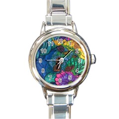 Beauty Blended Round Italian Charm Watch