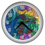 Beauty Blended Wall Clock (Silver) Front