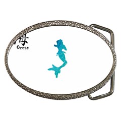 Ocean Belt Buckle (oval) by Contest1707506