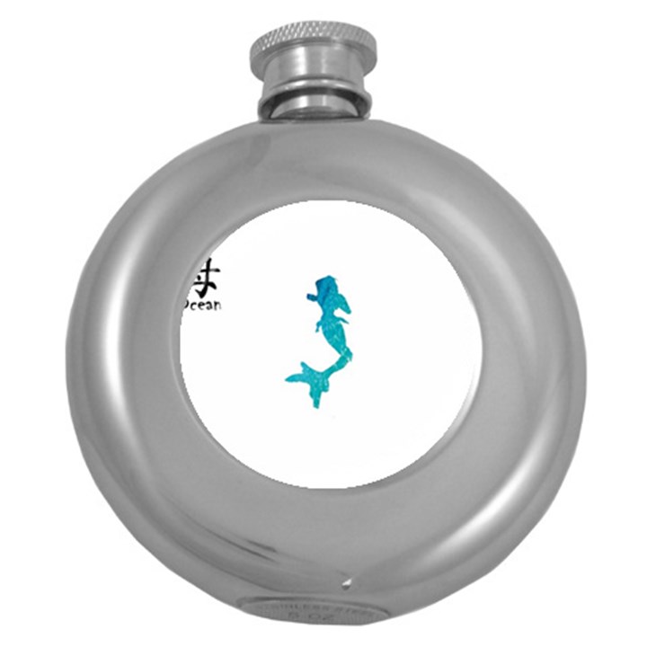 Ocean Hip Flask (Round)