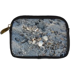 Sea Shells On The Shore Digital Camera Leather Case by createdbylk