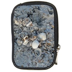 Sea Shells On The Shore Compact Camera Leather Case by createdbylk