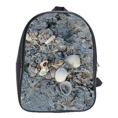 Sea Shells On The Shore School Bag (xl) by createdbylk