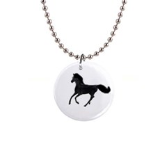 Running Horse Button Necklace by mysticalimages