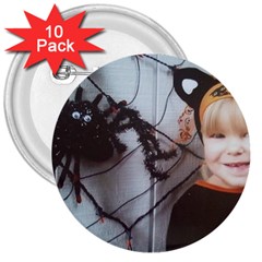 Spider Baby 3  Button (10 Pack)