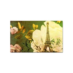 Floral Eiffel Tower Vintage French Paris Sticker 100 Pack (rectangle) by chicelegantboutique
