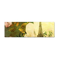 Floral Eiffel Tower Vintage French Paris Bumper Sticker 10 Pack