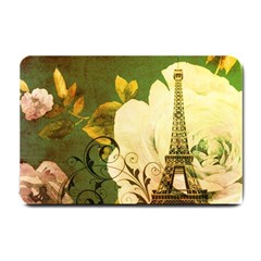 Floral Eiffel Tower Vintage French Paris Small Door Mat by chicelegantboutique