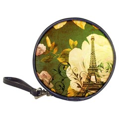 Floral Eiffel Tower Vintage French Paris Cd Wallet by chicelegantboutique