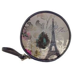 Floral Vintage Paris Eiffel Tower Art Cd Wallet by chicelegantboutique