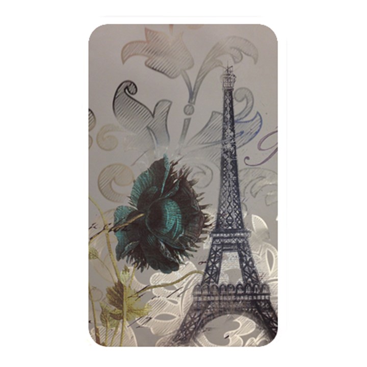 Floral Vintage Paris Eiffel Tower Art Memory Card Reader (Rectangular)