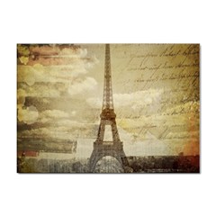 Elegant Vintage Paris Eiffel Tower Art A4 Sticker 100 Pack