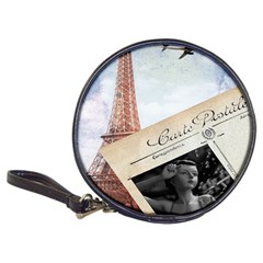 French Postcard Vintage Paris Eiffel Tower Cd Wallet by chicelegantboutique