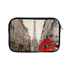 Elegant Red Kiss Love Paris Eiffel Tower Apple Ipad Mini Zipper Case