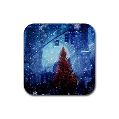 Elegant Winter Snow Flakes Gate Of Victory Paris France Drink Coaster (square) by chicelegantboutique