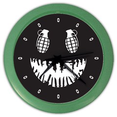 Killer Smile Wall Clock (color) by ROBVDESIGNS