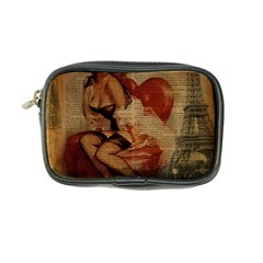 Vintage Newspaper Print Sexy Hot Gil Elvgren Pin Up Girl Paris Eiffel Tower Coin Purse by chicelegantboutique