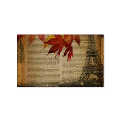 Elegant Fall Autumn Leaves Vintage Paris Eiffel Tower Landscape Sticker 100 Pack (rectangle) by chicelegantboutique