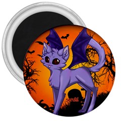 Serukivampirecat 3  Button Magnet