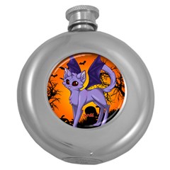 Serukivampirecat Hip Flask (round) by Kittichu