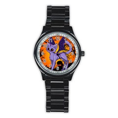 Serukivampirecat Sport Metal Watch (black) by Kittichu