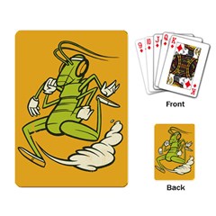Running Grasshopper Playing Cards Single Design