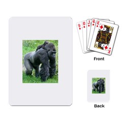 Gorilla Dad Playing Cards Single Design by plindlau