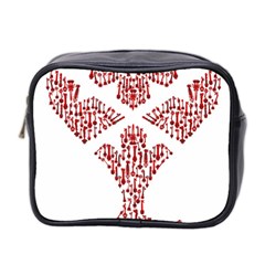 Key Heart 2 Mini Travel Toiletry Bag (two Sides) by Nightmarechild