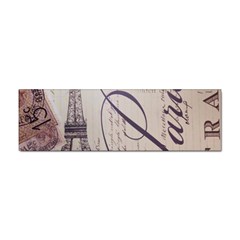 Vintage Scripts Floral Scripts Butterfly Eiffel Tower Vintage Paris Fashion Bumper Sticker 100 Pack by chicelegantboutique