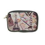 French Pastry Vintage Scripts Floral Scripts Butterfly Eiffel Tower Vintage Paris Fashion Coin Purse Front