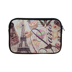 French Pastry Vintage Scripts Floral Scripts Butterfly Eiffel Tower Vintage Paris Fashion Apple Ipad Mini Zipper Case