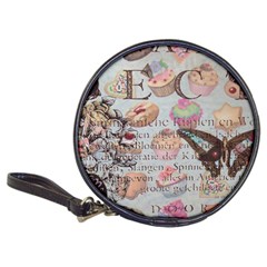 French Pastry Vintage Scripts Floral Scripts Butterfly Eiffel Tower Vintage Paris Fashion CD Wallet