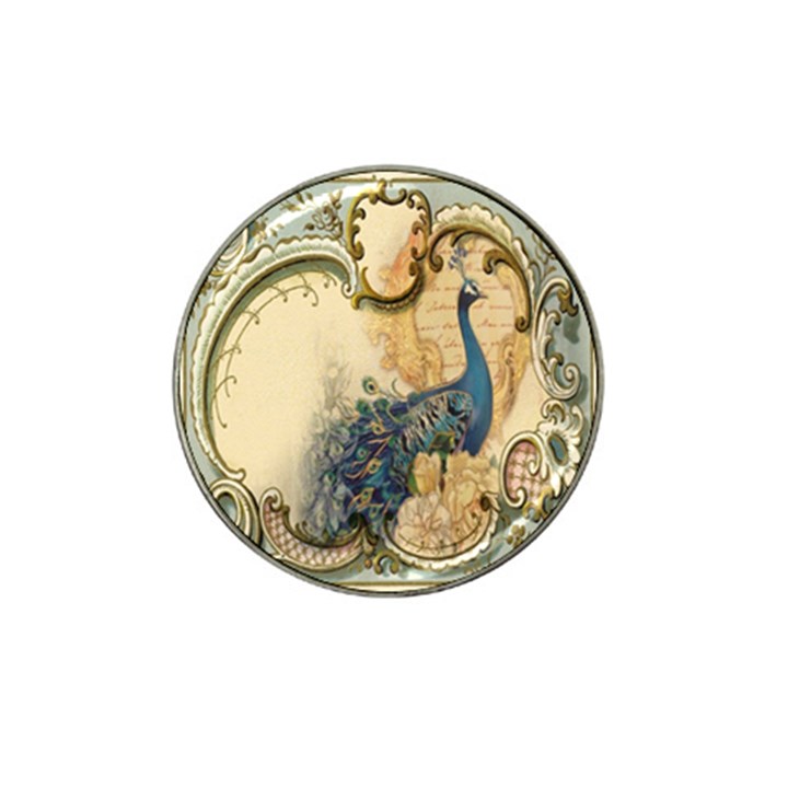 Victorian Swirls Peacock Floral Paris Decor Golf Ball Marker (for Hat Clip)