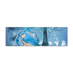 Girly Blue Bird Vintage Damask Floral Paris Eiffel Tower Bumper Sticker 100 Pack by chicelegantboutique