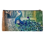 French Scripts Vintage Peacock Floral Paris Decor Pencil Case Back