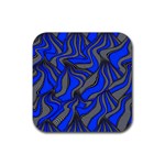 Foolish Movements Blue Drink Coaster (Square)