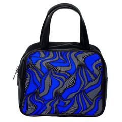 Foolish Movements Blue Classic Handbag (one Side) by ImpressiveMoments