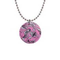 Foolish Movements Pink Effect Jpg Button Necklace by ImpressiveMoments