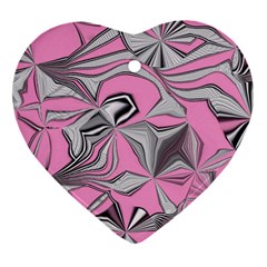 Foolish Movements Pink Effect Jpg Heart Ornament (two Sides) by ImpressiveMoments