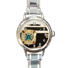 Kodak (7)c Round Italian Charm Watch