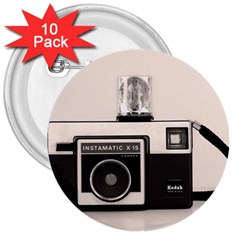 Kodak (3)s 3  Button (10 Pack) by KellyHazel