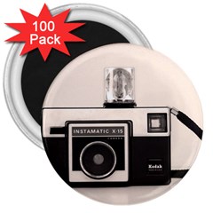 Kodak (3)s 3  Button Magnet (100 Pack) by KellyHazel