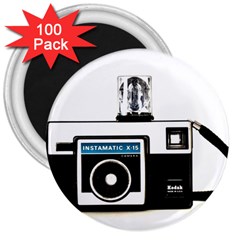 Kodak (3)c 3  Button Magnet (100 Pack) by KellyHazel