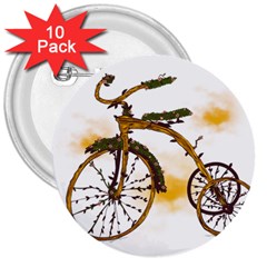 Tree Cycle 3  Button (10 Pack)