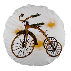 Tree Cycle 18  Premium Round Cushion 